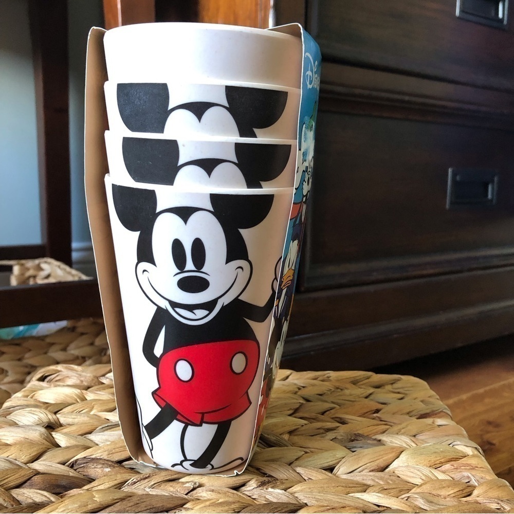 Disney Classic Mickey Mouse Bamboo Tumblers set of 4